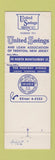 Matchbook Cover - United Savings Loan Trenton NJ Full Length