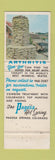 Matchbook Cover - Arthritis Relief Pagosa Springs Colorado Full Length