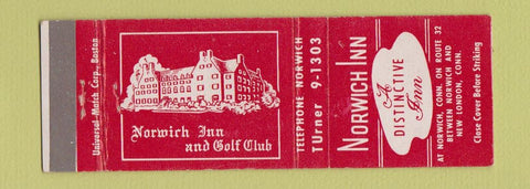 Matchbook Cover - Norwich Inn New London CT