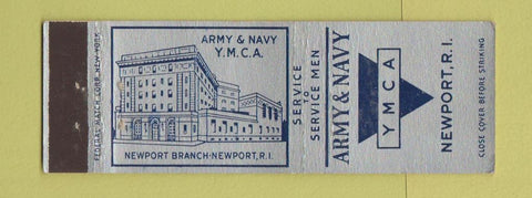 Matchbook Cover - Army Navy YMCA Newport RI