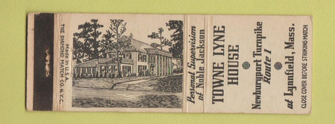 Matchbook Cover - Towne Lyne House Lynnfield MA
