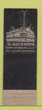 Matchbook Cover - Buckhorn Saloon San Antonio TX