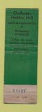 Matchbook Cover - Chalfonte Haddon Hall Atlantic City NJ WORN Full Length