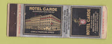 Matchbook Cover - Hotel Garde New Haven CT UNIVERSAL LONG WORN