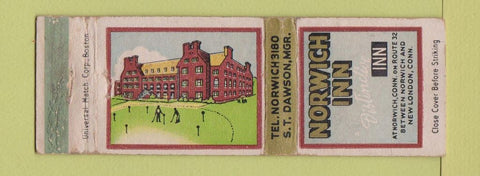 Matchbook Cover - Norwich Inn New London CT WEAR