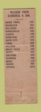 Matchbook Cover - The House of Bottles Bismarck ND