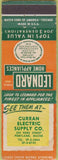 Matchbook Cover - Leonard Home Appliances Portland ME CREASE