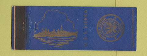 Matchbook Cover - USS Sierra Navy