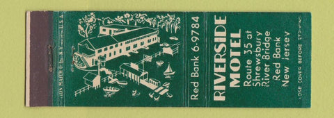 Matchbook Cover - Riverside Motel Red Bank NJ