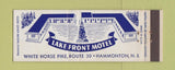 Matchbook Cover - Lake Front Motel Hammonton NJ  Full Length