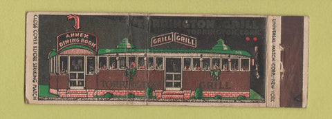 Matchbook Cover - Torrington Grill CT UNIVERSAL LONG WEAR