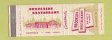 Matchbook Cover - Brookside Restaurant Ellsworth ME