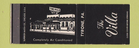 Matchbook Cover - The Villa Tyrone PA