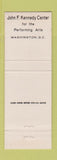 Matchbook Cover - Kennedy Center Washington DC WEAR Full Length