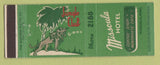 Matchbook Cover - Missoula Hotel MT low phone # Jungle Club