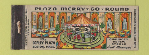 Matchbook Cover - Plaza Merry Go Round Boston MA WEAR Full Length