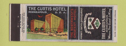 Matchbook Cover - Curtis Hotel Minneapolis MN