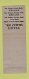 Matchbook Cover - Curtis Hotel Minneapolis MN