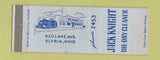 Matchbook Cover - Jack Knight Dry Cleaner Elyria OH