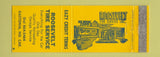 Matchbook Cover - Roosevelt Tire Service Gastonia NC