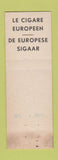 Matchbook Cover - Handelsgold Cigars Belgium