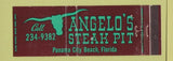 Matchbook Cover - Angelo's Steak Pit Panama City Beach FL  Full Length