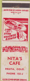 Matchbook Cover - Nita's Cafe Fruita CO