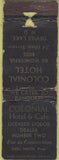 Matchbook Cover - Colonial Hotel Devils Lake ND POOR