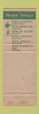 Matchbook Cover - Meyers Hotels Hermitage Nashville TN