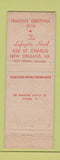 Matchbook Cover - Lafayette Hotel New Orleans LA Christmas
