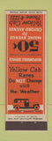 Matchbook Cover - Yellow Cab Taxi
