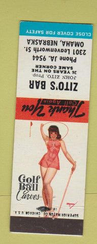 Matchbook Cover - Zito's Bar Omaha NE pinup