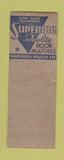 Matchbook Cover - Joe Croisdale Superior Match Austin TX pinup
