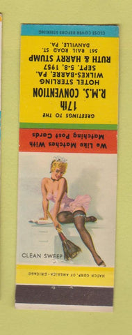 Matchbook Cover - RMS Convention 1957 Wilkes Barre PA pinup