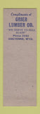 Matchbook Cover - Dean Dunlap Contractor Cheyenne WY Grier Lumber