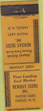 Matchbook Cover - Newday Seeds Fargo ND Agriculture farming