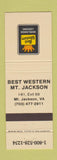 Matchbook Cover - Best Western Mount Jackson VA