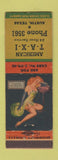 Matchbook Cover - American Taxi Austin TX pinup