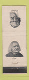 Matchbook Cover - Diamond Colgate Composers Johannes Brahms Franz Liszt