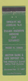 Matchbook Cover - Milton Bank PA? WEAR
