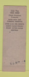 Matchbook Cover - Tewah Tribe Bridgeton NJ low phone # ADVANCE Indian