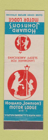 Matchbook Cover - Howard Johnson's Motor Lodge