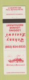 Matchbook Cover - Johnny Leesaws Peru VT WEAR
