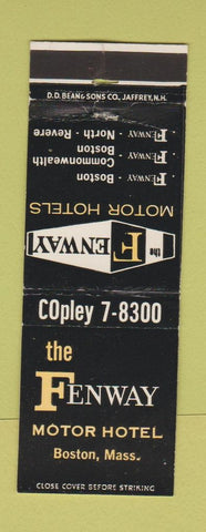 Matchbook Cover - Fenway Motor Hotel Boston MA