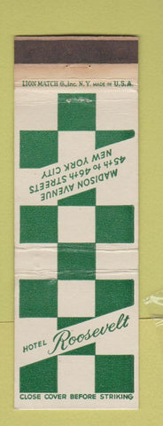 Matchbook Cover - Hotel Roosevelt New York City WEAR