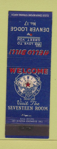 Matchbook Cover - Elks Lodge Denver Colorado