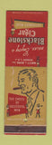 Matchbook Cover - Blackstone Cigars Tobacco Watt Bond Newark NJ