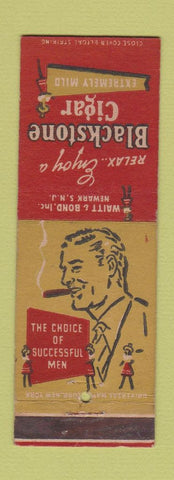 Matchbook Cover - Blackstone Cigars Tobacco Watt Bond Newark NJ