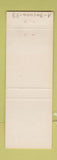 Matchbook Cover - Gigi's Steak House 19th Green Center Rutland VT