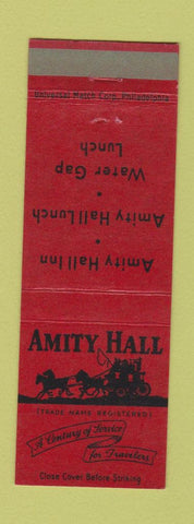Matchbook Cover - Amity Hall